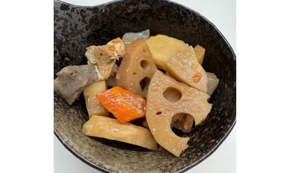 アイリスオーヤマ電気圧力鍋で根菜たっぷりの筑前煮を作った完成写真